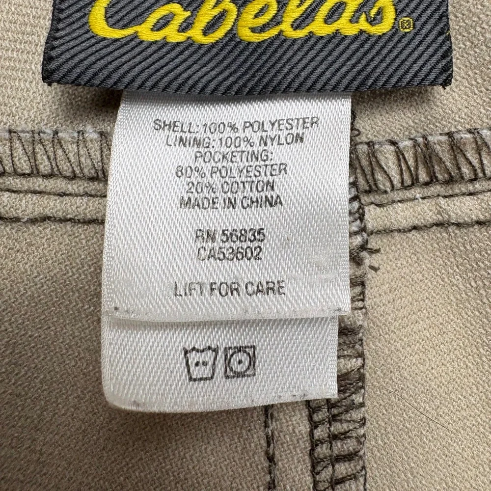 Cabelas Cargo Pants Mens 46 Tall Green Brown Camo Hunting Double‎ Knee Outdoor